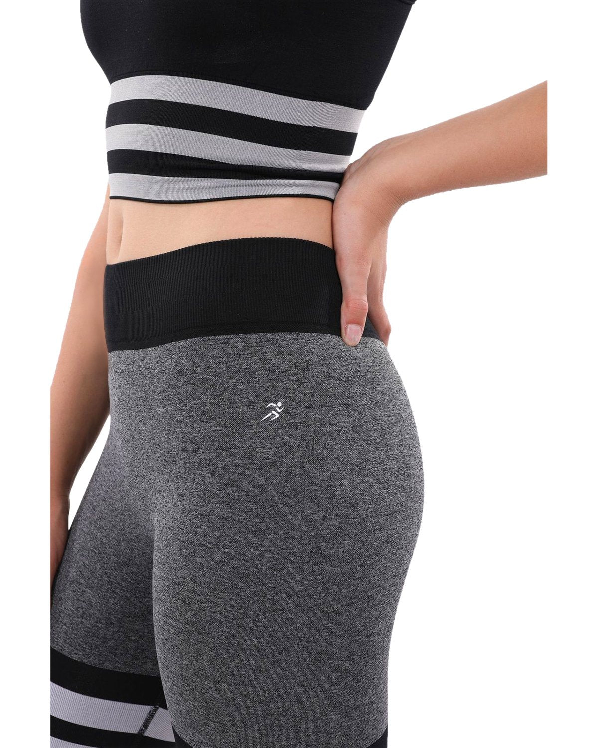 Cassidy Legging & Sports Bra Set - Black & White