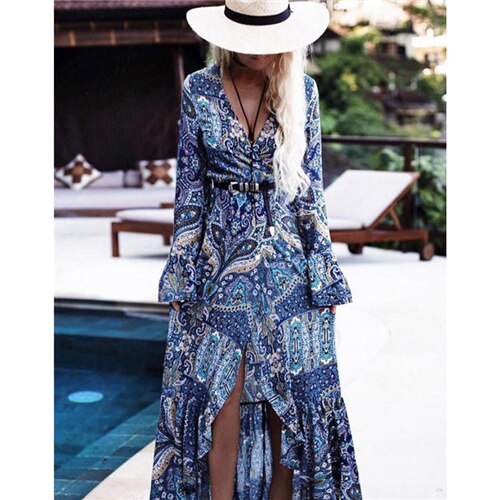 Women Summer Dress Boho Style long maxi Dress